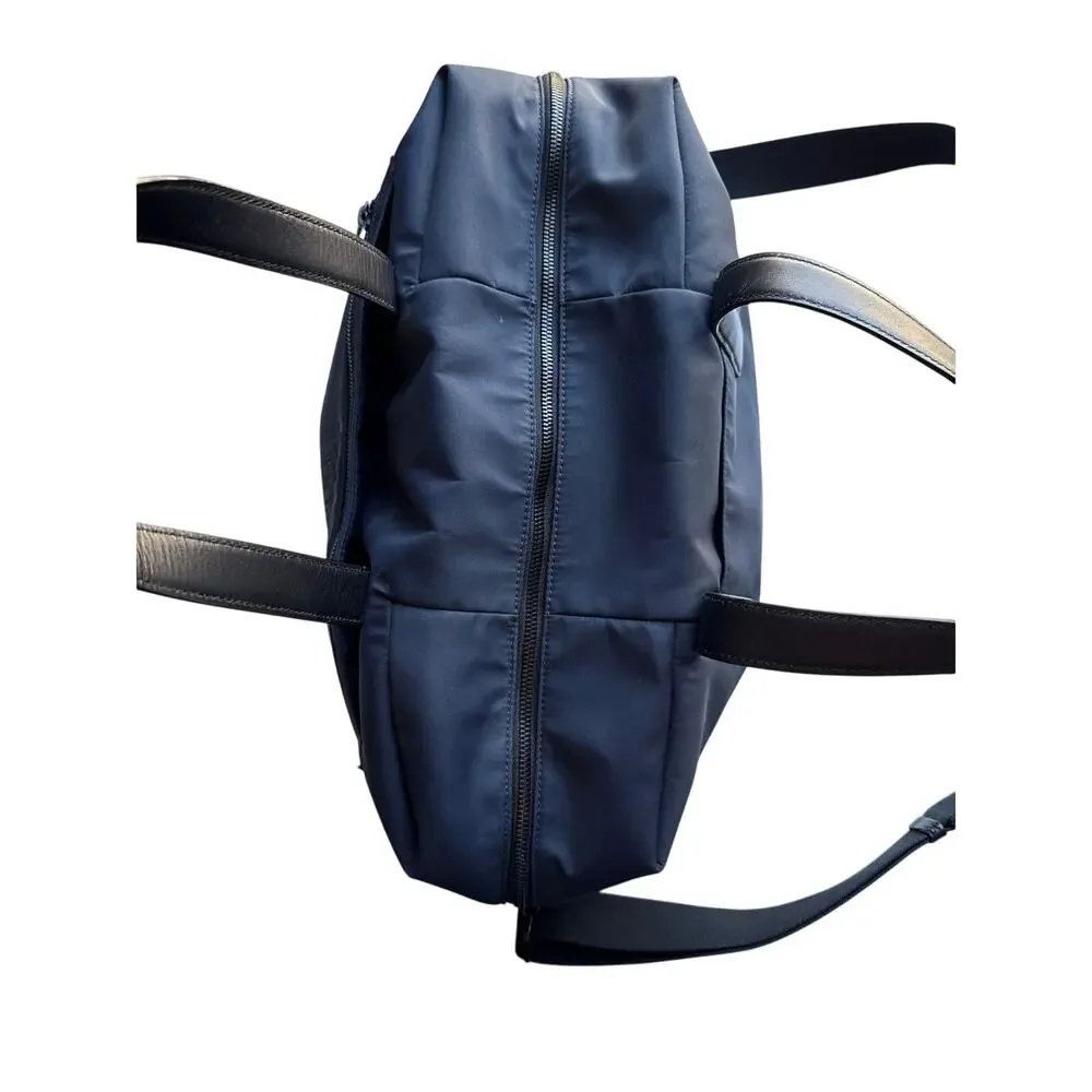 AWAY Tick Tick Boom Travel Duffel Bag in Navy & Black